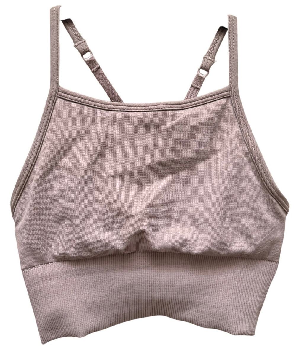 Lululemon Purple Sports Bra Cropped Top Workout Yoga Pilates Small Medium Active
